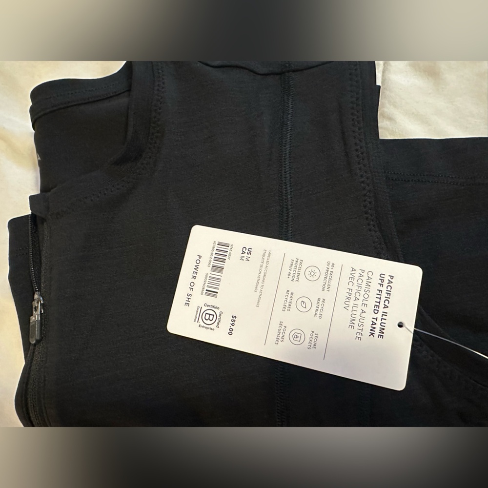 NWT Athleta Black PACIFICA UPF Tank